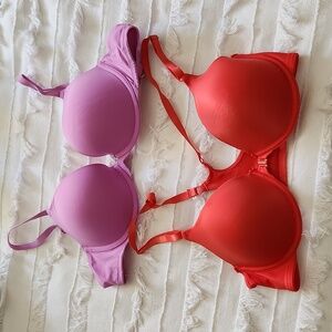 2 colorful bras
